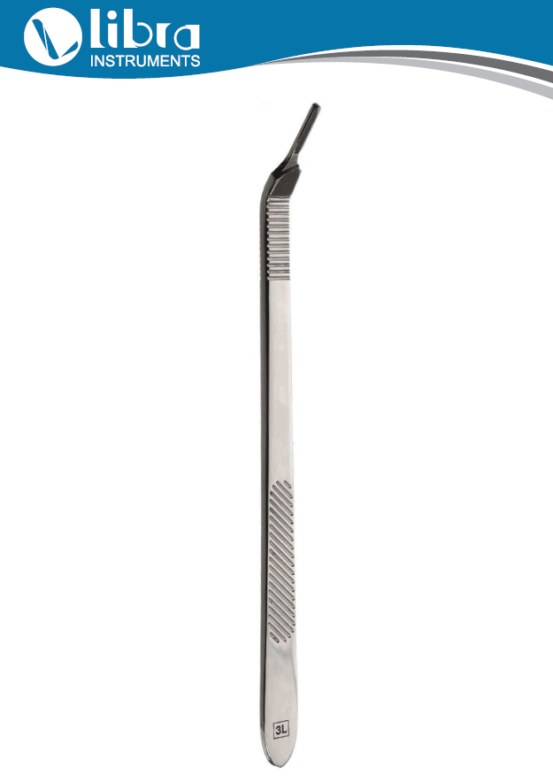 Scalpel Handle #3L 21cm Long Angled