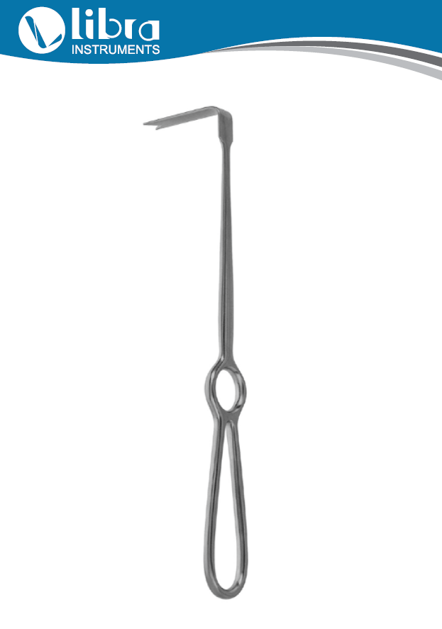 Obwegeser Nasal Spine Retractor 42 X 10mm Concave Blade, 22cm