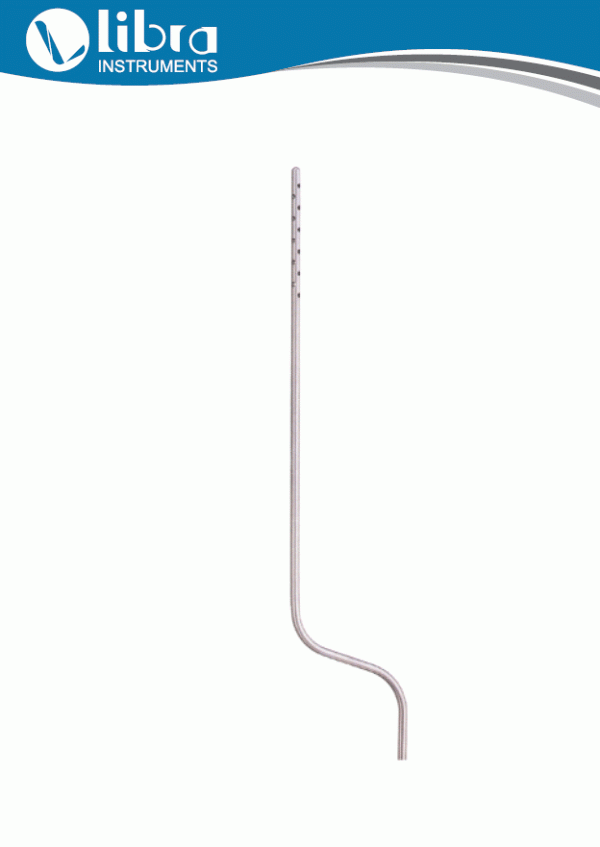 Infiltration Bayonet Shape Liposuction Cannulas With Thread Handle Fitting