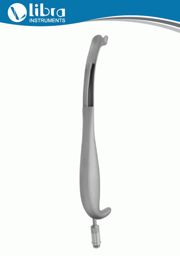Bauer Intra Oral Retractor Left Cheek With Fiber Optic Light Guide 21cm
