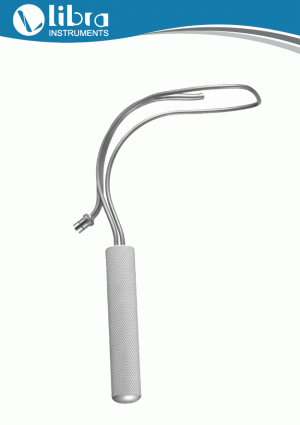 Biggs Facelift Retractor With Fiber Optic Light Guide, 23cm, Stainless Steel