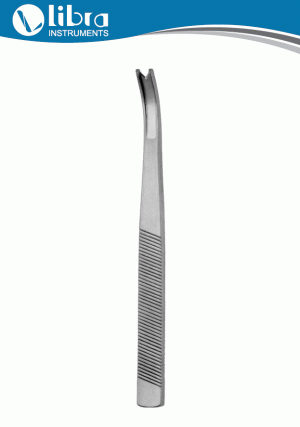 Blume Guarded Osteotome 18cm, 6mm V-Shaped Tip Curved