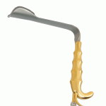 Epstein Abdominoplasty Retractor With Fiber Optic Light Guide and Suction Tube