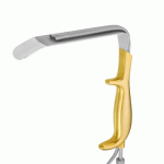 Ferriera Style Retractor With Fiber Optic Light Guide and Suction Tube With Smooth End 18.5cm