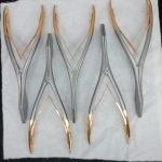 Breast And Facial Diamond Shaped Spreader 22 29cm With Gold Handle