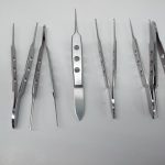 Bishop Harmon Iris Forceps 1X2 Teeth 9cm, 0.4 mm