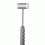 Mallet Solid Steel Head With Plastic Facing Caps 24 cm, 30 mm Diameter, 215 Grams