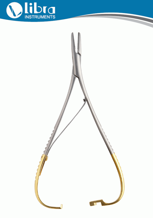 Mathieu T.C Needle Holder with Tungsten Carbide Inserts
