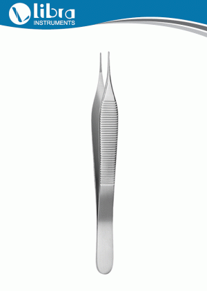 Micro Adson Dressing Forceps 0.8mm Tip, Serrated
