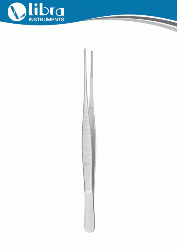 Potts-Smith Dressing and Tissue Forceps 1X2 Teeth, Straight