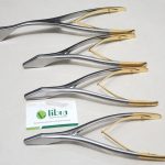 Breast And Facial Diamond Shaped Spreader, 22cm, With Gold Handle