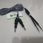 Jewelers Bipolar Forceps Insulated, 11.5cm, Flat Plug