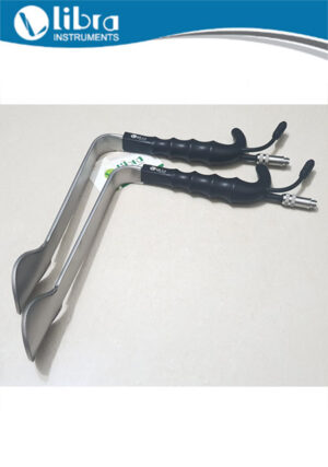 Epstein Abdominoplasty Retractor, With Fiber Optic Light Guide and Suction Tube