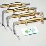 Ferriera Style Retractor With Fiber Optic Light Guide and Suction Tube, With Smooth End, 18.5cm