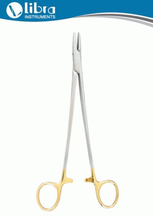 Mayo Hegar T.C. Needle Holder with Tungsten Carbide Inserts LEFT HANDED