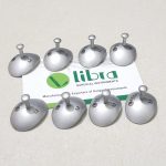 Eye Shield 28X20mm Medium, Stainless Steel, Pair of 2