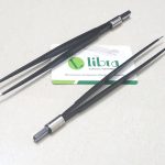 Potts-Smith Bipolar Insulated Forceps Straight, Flat Plug