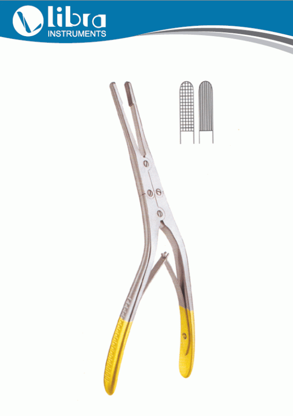 Gorney Tungsten Carbide Inserts Septal Morselizer Forceps With Caps, 21cm