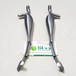 Bauer Intra Oral Retractor Right and Left Cheek With Fiber Optic Light Guide, 21cm