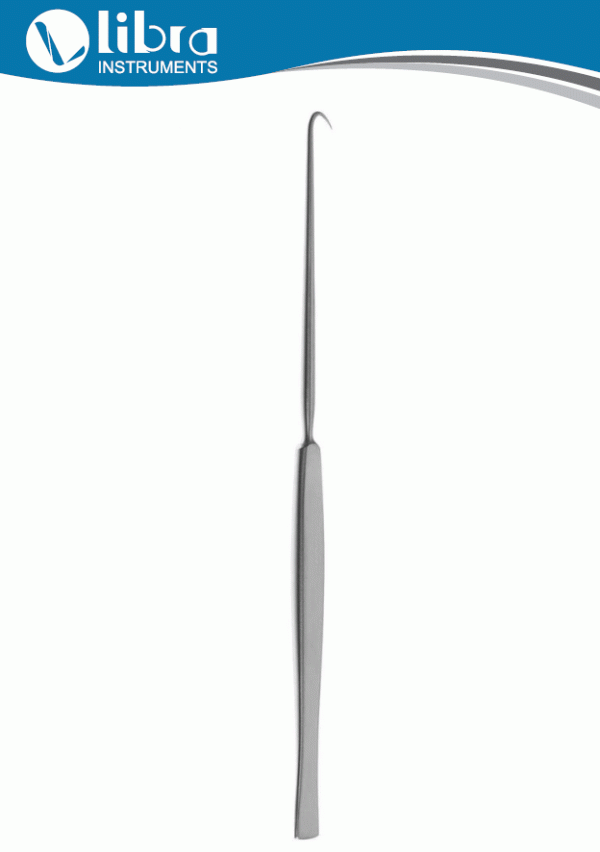 Bergmann Retractor Wundhaken Hook 14cm 8mm Single Sharp Prong
