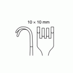 Cottle Retractor 4 Blunt Prongs 10x10mm 15cm