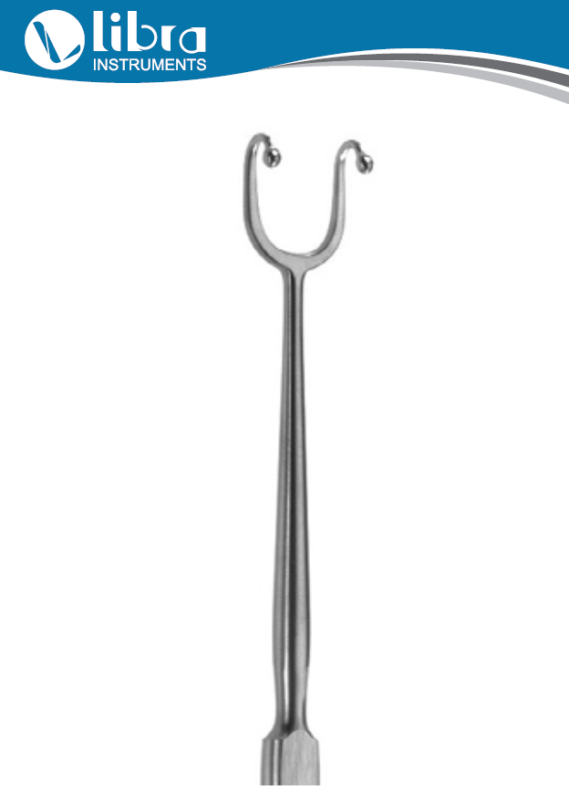 thumbnail image 2 of Fomon Double Prong Retractor 6.5'' Ball End - General Surgery Instrument By ODONTOMED 2 of 3