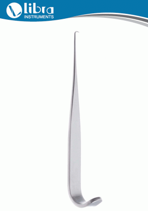 Jackson Tracheal Tenaculum Retractor, Hook,14.5cm Single Sharp Prong