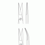 Millesi Micro Scissors 16cm Mikro-Scheren Micro Scissors Micro-Tijeras Micro-Ciseaux Micro-Forbici