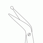 Nagel Micro Scissors 20cm Mikro-Scheren Micro Scissors Micro-Tijeras Micro-Ciseaux Micro-Forbici