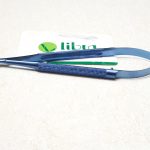 Micro Needle Holder With Diamond Coated Jaws, Titanium, 0.40 mm Dia