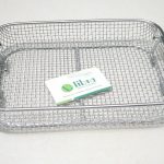 Mesh (Sterilizations) Trays, Stainless Steel With Drop Handle 5x5mm Mesh