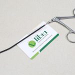 Daniel Endoscopic Forehead Scissors Curved, Straight Blade, 6