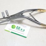 Rubin Tungsten Carbide Inserts Septal Morselizer Forceps With Caps, 21cm