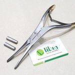 Rubin Tungsten Carbide Inserts Septal Morselizer Forceps With Caps, 21cm