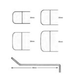 Obwegeser Soft Tissue Retractor Curved Up Hollow Handle