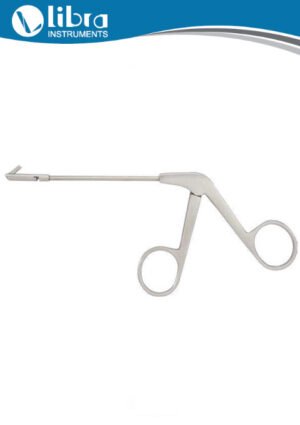 thumbnail image 2 of B.S. Antrum Grasping Forceps – 90° To 120° Jaw, Fixed Curved, Backbiter, 3.5mm Cup, ENT Surgical 2 of 3