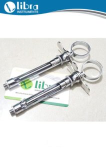 Set Of 3 Dental Aspirating Syringes – 1.8ml, Luer Lock, German Stainless Steel, Autoclavable