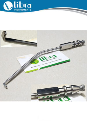 Suction Tube Angled Tip With Finger Cut OFF, 30 Degree Angled
